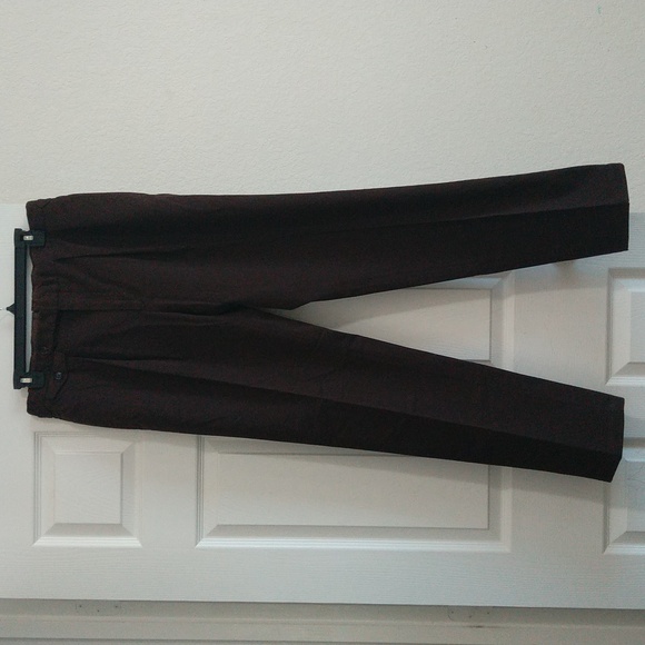 New Polo by Ralph Lauren men's 34×33 dark brown linen pleated front chino pants - Picture 12 of 13